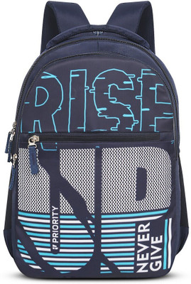 Priority Polyester Magnet 010 Printed College 30 L Backpack(Blue)