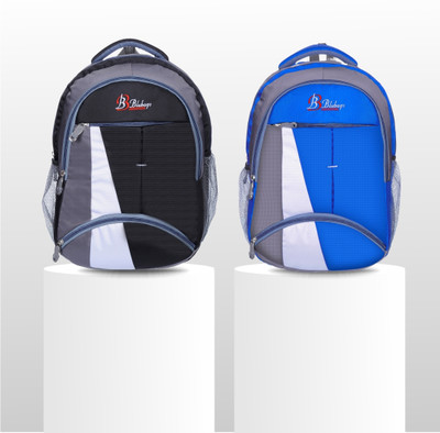 blubags B.01__Blck__Royall__Bluo 36 L Backpack(Black, Blue)