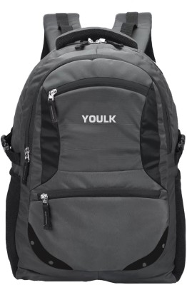 YOULK BAGS 3 Compartment Premium Quality, Office/College/School Laptop Bag 35 L Laptop Backpack(Grey)