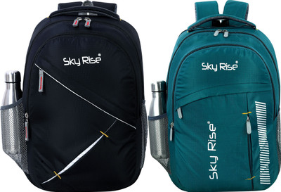 SKY RISE backpack34 35 L Laptop Backpack(Green, Black)