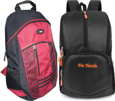 Da Tasche Daypack Black 25 L Backpack(Black, Multicolor)