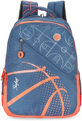 SKYBAGS Polyester 30L Riddle School Backpack-Rc Blue Orange 30 L Backpack(Orange)