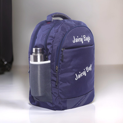 JairaJ regular size Laptop school bag college travell office bag with rain cover 40 L Backpack(Blue)