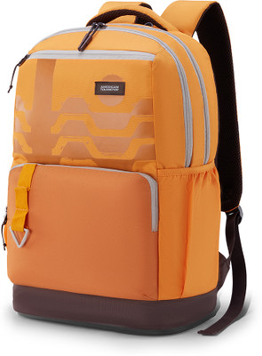 AMERICAN TOURISTER Mate 3.0 Style 02, 32 Lts Unisex College Backpack with Front Organizer 32 L Backpack(Yellow)