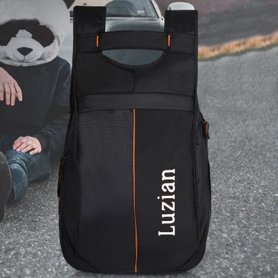 Luzian Casual Classy Trendy Design Tuition College Office Unisex Shoulder Backpack 28 L Laptop Backpack(Black)