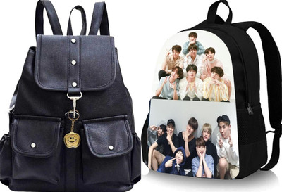 KSC Best Digital print backpack 20 L Backpack(Black, Black)