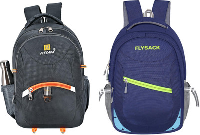 FLYSACK Everyday Versatile Casual Durable Stylish Multi-Purpose Classic Backpack 35 L Backpack(Grey, Blue)