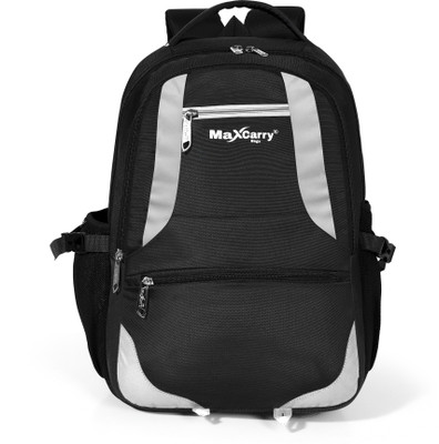 Maxcarry Large 40 L Laptop Backpack,office backpack with rain cover and reflective strip 40 L Backpack(Multicolor, Grey)