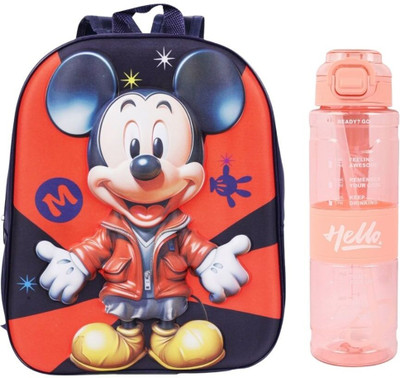 Sageware SE-ScLBtt-F-300Dark blue & Peach-1 5 L Backpack(Multicolor)