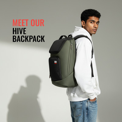 Urban Jungle Hive Workpack-Olive 18 L Laptop Backpack(Grey)