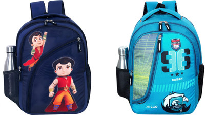 MICXO Comfortable Durable Backpack for school College Office Waterproof School Bag(Multicolor, Green, 30 L)