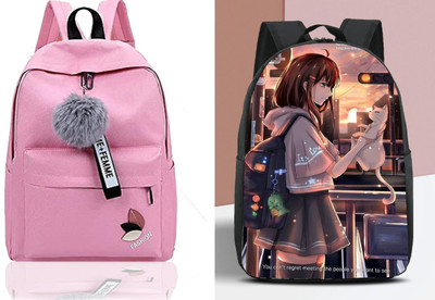 khatushyam collection A_@ PINK_ FSN_^^ 1 & DGTL-020_@@__1PC_abc 30 L Backpack(Pink, Black)