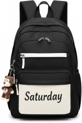 WALSON Trendy Kawaii Backpack For College or School Backpack | Standard Backpack 30 L Backpack(Black)