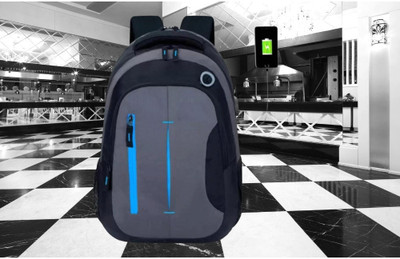 HOUSE OF COMMON laptop Office College school backpack Bag(S-18*14) Waterproof Backpack(Black, Blue, 358 L)