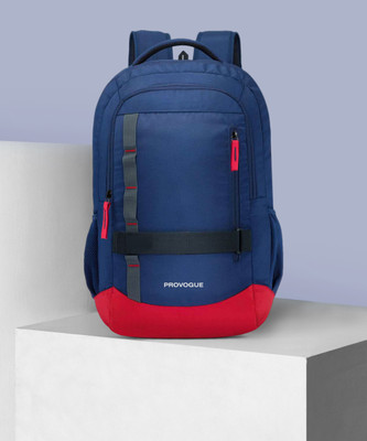PROVOGUE Bingo -3 Compartment Premium Quality, Office/College/School Laptop Bag for upto 15.6” Laptop with internal organiser 48 L Laptop Backpack(Blue)