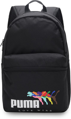 PUMA Phase LOVE WINS BP 22 L Laptop Backpack(Black)
