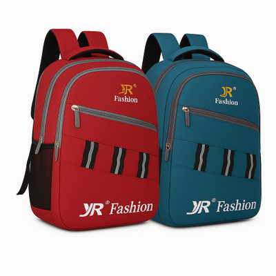 jir fashion Combo Stylish Backpacks for Travel, Work & School College Pack of 2 Sets 30 L Laptop Backpack(Red, Blue)