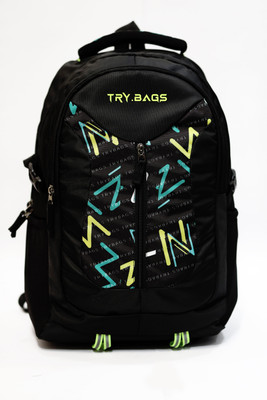 TryBags Fury 28 Ltrs Casual Backpack 28 L Backpack(Black)