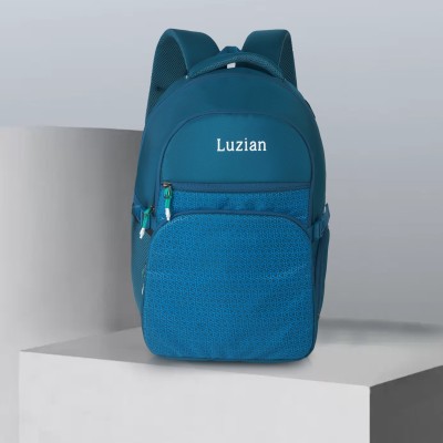 Luzian Casual Laptop Travel Design Tuition College Office Shoulder Backpack For Unisex 35 L Laptop Backpack(Green)