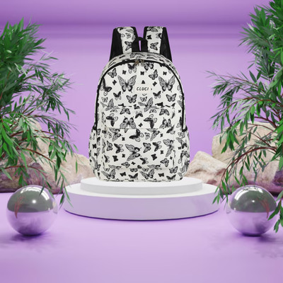 Mahaveer Collection MH-FK-STYLIS-2 15 L Backpack(Black, White)