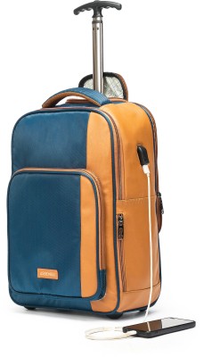 Assembly Luggage 15.6 inch Premium Laptop Roller Case-Laptop Backpack Trolley with Wheels- Jetson 35 L Trolley Laptop Backpack(Blue)