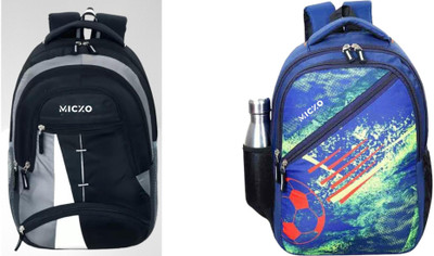 KEROSTO Comfortable Durable Backpack for Daily Commute of School College Office 30 L Backpack(Black, Blue)