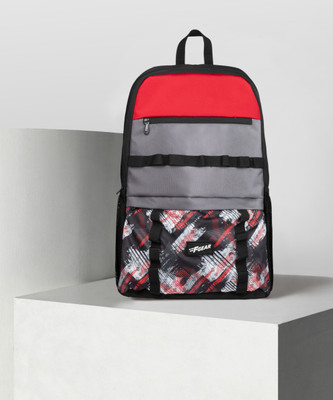 F Gear Horizon Abstract Black Red 25 L Laptop Backpack(Black, Red)