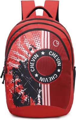 Chevin ROBUST SCHOOL BACKPACK RED 25 L Backpack(Red)