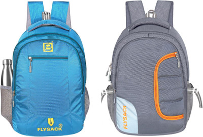 FLYSACK Everyday Versatile Casual Durable Stylish Multi-Purpose Classic Backpack 35 L Backpack(Blue, Grey)