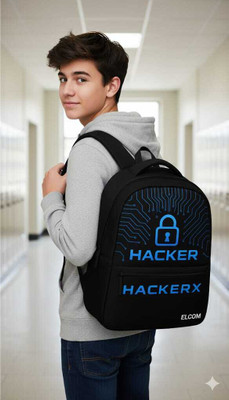 Elcom Laptop Backpack for men Skull Design Backpack | Stylish School & College Bag 30 L Backpack(Black)