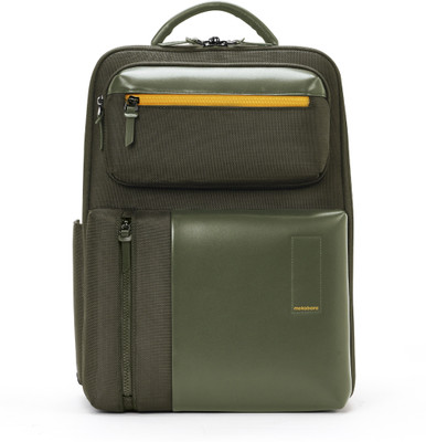 Mokobara The Work Backpack 19 L Laptop Backpack(Green, Yellow)