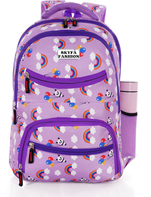 SKYFA FASHION Girls Boys College Backpack Coaching Tuition Bag 32 L Laptop Backpack(Purple)