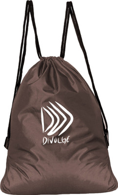 divulge Drawstring bags for school 18.1 L Backpack(Brown)
