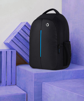 HP Most popular college/office/School Bag 22 L Laptop Backpack(Black, Blue)
