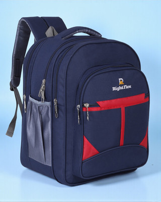 Right Flex High Quality Stylish Casual Waterproof School Bag Class 4th to 10th 50 L Backpack(Blue)