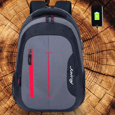 JairaJ backpack bag laptop bag school backpag(20*14) 38 L Laptop Backpack(Red, Black)