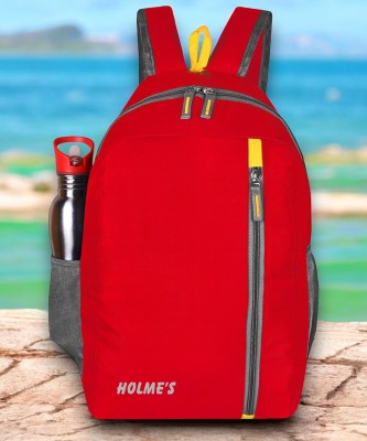 HOLME'S Casual Bag Tourister Water Resistant Tuition Picnic Daypack(1021) 22 L Laptop Backpack(Red)