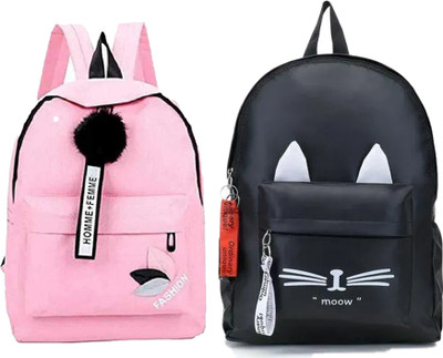 Zenvault Trendy Casual College Backpacks, Designer School/College/Picnic Bag 12 L Backpack(Black)