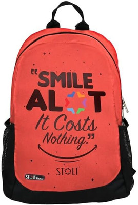 STOLT BOLT Daypack | Smile Quote| Stylish & Comfortable for Office, School & Travel 30 L Backpack(Multicolor)