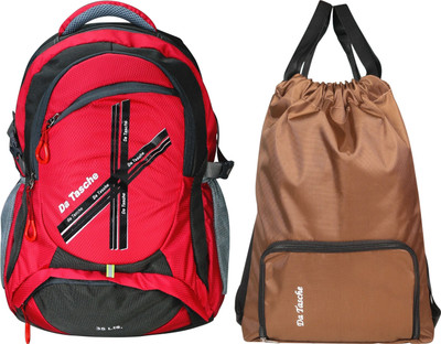 Da Tasche CROSS RED 35 L Backpack(Red, Brown)