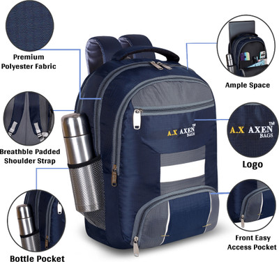 TAHAFASHION AX2-NBLUE_15 30 L Backpack(Blue)