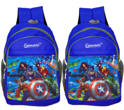 Expandable Avenger combo backpack 30 L Backpack(Blue)
