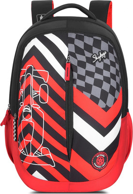 SKYBAGS KLAN PRO 04 SCHOOL BACKPACK RED BLACK 32 L Backpack(Black)