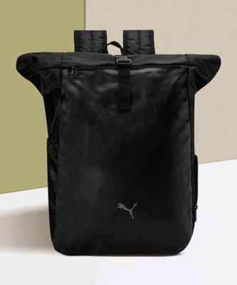 PUMA Rolltop Backpack 23 L Backpack(Black)