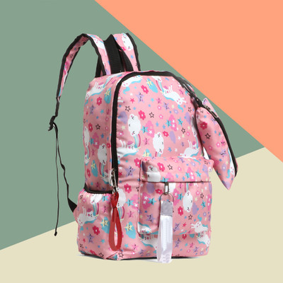 Zaxcer Backpack For Women/Multipurpose Backpack/Handbag For Women 15 L Laptop Backpack(Pink)