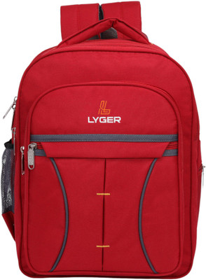 LYGER Good Quality School Bag for 5th to 10th class,College bag ,tution bag Backpack Waterproof School Bag(Red, 60 L)