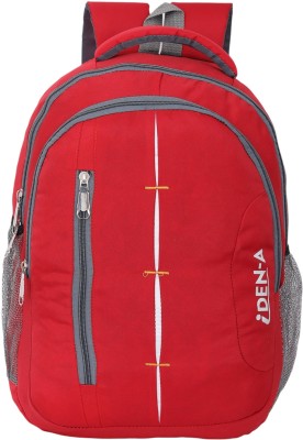 Idena Medium 35 L Laptop Backpack Medium Waterproof School Bag/College Bag (Red) 35 L Laptop Backpack(Red)