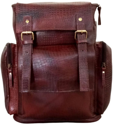 RussellenBrownOfficial RB-BP-BRN-CROCO-14 15 L Backpack(Brown)