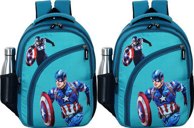 AM Creation Unisex kids Stylish Cartoon Backpack Bags for School/Tution/Picnic 22 L Backpack(Green, Green)