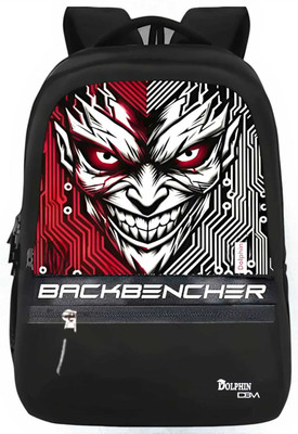 DOLPHINBM Large 35 L Laptop Backpack School/ hacker bags black pack 1 35 L Laptop Backpack(Black)